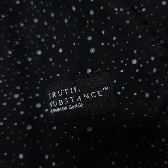 Truth Substance Common Sense Mens 4X Black Polka Dot Short Sleeve Shirt - Picture 4 of 12